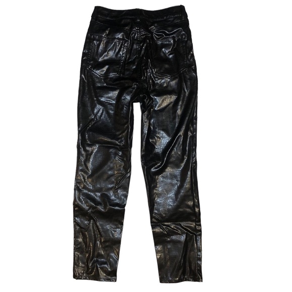 H&M snakeskin pleather patent pants - Picture 3 of 4